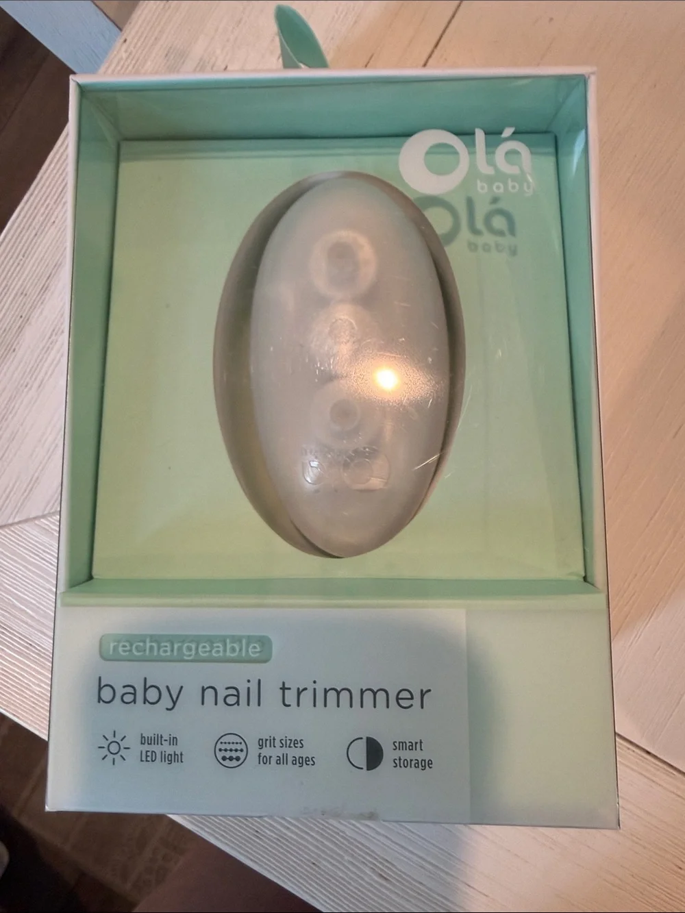 Mint Rechargeable Baby Nail Trimmer - Gentle Nail Care